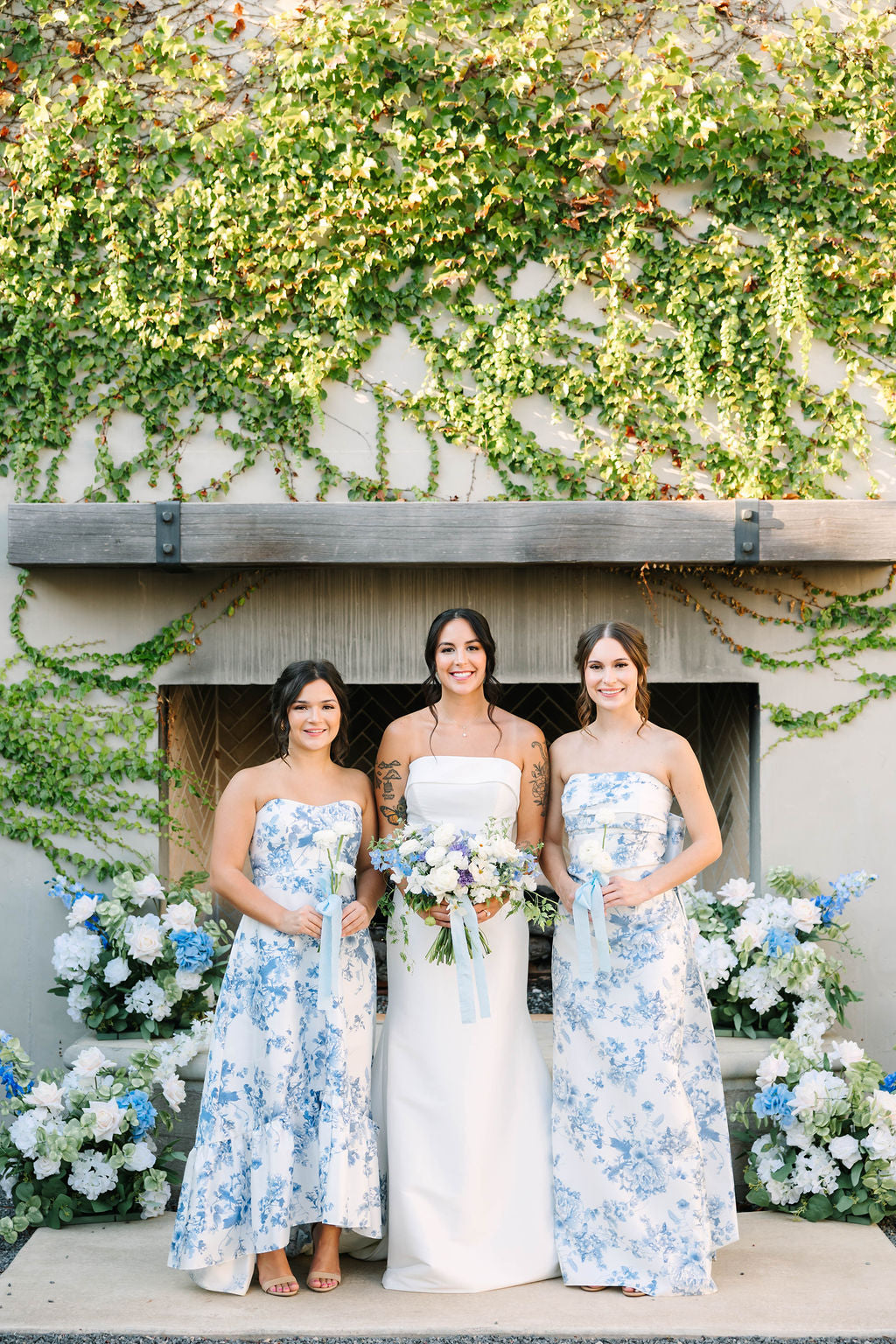 Beautiful in Blue Aisle Flowers